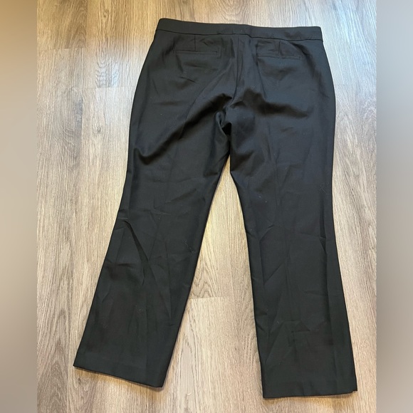 J. Crew Campbell Trouser Pants Womens Size 14 Black Wool Blend Stretch P57. - Picture 7 of 7